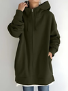 Dames hoodie met rits | met zakken 8