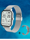 Women's Smartwatch - Dames smartwatch met gezondheidsmonitoring, fitness volgen - Zilver - Zarandi Amsterdam