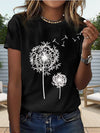 Women's Shirt - Dames zomer T-shirt in zacht katoen met ronde halslijn en korte mouwen - Zwart - S - Zarandi Amsterdam