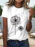 Women's Shirt - Dames zomer T-shirt in zacht katoen met ronde halslijn en korte mouwen - Wit - S - Zarandi Amsterdam