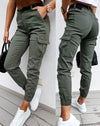 ModeParisienne® Solidad | Pantaloni Cargo con Stretch e Vita Alta per uno Stile Senza Sforzo