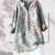 Casual Summer Wear - Danika | Bloemenblouse van lichtgewicht katoen met flatterende snit en korte mouwen - Lichtblauw - S - Zarandi Amsterdam