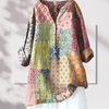 Casual Summer Wear - Danika | Bloemenblouse van lichtgewicht katoen met flatterende snit en korte mouwen - Multikleur - S - Zarandi Amsterdam
