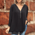 Tops - Darcelle | Luchtige Blouse met Rits – Chiffon Elegantie voor Elke Gelegenheid - Zwart - S - Zarandi Amsterdam