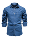 Denim overhemd voor heren | Lange mouwen, klassieke pasvorm 2