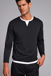 Edwardo - Heren Kent Lange Mouwen Henley