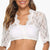 Blouses - V - Hals Kant Mouwen Blouse | Elegante Dirndl Oktoberfest Outfit - Wit - S - Zarandi Amsterdam