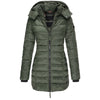 Jacket - Dons jas met capuchon voor dames | Lichtgewicht | Winter - Groen - S - Zarandi Amsterdam