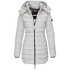 Jacket - Dons jas met capuchon voor dames | Lichtgewicht | Winter - Grijs - S - Zarandi Amsterdam