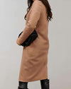 Angela - formele trenchcoat jas met één knoop en zakken