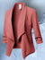 Women's Blazers - Elegante Slim Fit Blazer voor dames met lange mouwen en bochtig ontwerp - Roze - S - Zarandi Amsterdam