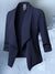 Women's Blazers - Elegante Slim Fit Blazer voor dames met lange mouwen en bochtig ontwerp - Marineblauw - S - Zarandi Amsterdam