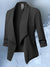 Women's Blazers - Elegante Slim Fit Blazer voor dames met lange mouwen en bochtig ontwerp - Zwart - S - Zarandi Amsterdam