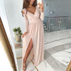 ModeParisienne® Elegante Abito Lungo con Spacchi - Stile Raffinato per Ogni Occasione
