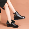Winter Boots - Enkelhoge laarzen voor dames | Echt leer - Zwart - 35 - Zarandi Amsterdam