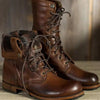 Winter Boots - Enkelhoge leren laarzen voor dames | Flexibele pasvorm, - Donkerbruin - 38 - Zarandi Amsterdam