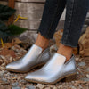 Winter Boots - Enkellaarsjes voor dames | Strak design, comfortabele pasvorm - Zilver - 36 - Zarandi Amsterdam