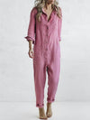 ModeParisienne® Venika | Chique Linnen Jumpsuit met Knopen