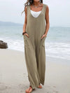 ModeParisienne® Fioralyn | Relaxte Pasvorm Mouwloze Jumpsuit