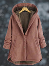 Fleece hoodiejack | Knoopsluiting 0