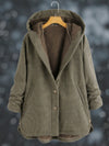 Fleece hoodiejack | Knoopsluiting 3
