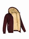 Men's Jacket - Fleecejack voor heren, verstelbare pasvorm | Winter - Rood - S - Zarandi Amsterdam