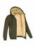 Men's Jacket - Fleecejack voor heren, verstelbare pasvorm | Winter - Legergroen - S - Zarandi Amsterdam