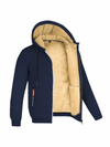 Men's Jacket - Fleecejack voor heren, verstelbare pasvorm | Winter - Marineblauw - S - Zarandi Amsterdam