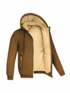Men's Jacket - Fleecejack voor heren, verstelbare pasvorm | Winter - Bruin - S - Zarandi Amsterdam
