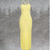 Maxi Jurken - Fredlyn | Elegante maxi jurk dames met verstelbare schouderbanden en figuur - hugging pasvorm voor de zomer - Geel - S - Zarandi Amsterdam