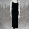 Maxi Jurken - Fredlyn | Elegante maxi jurk dames met verstelbare schouderbanden en figuur - hugging pasvorm voor de zomer - Zwart - S - Zarandi Amsterdam