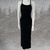 Maxi Jurken - Fredlyn | Elegante maxi jurk dames met verstelbare schouderbanden en figuur - hugging pasvorm voor de zomer - Zwart - S - Zarandi Amsterdam