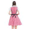 Geruite geïnspireerde Dirndl-jurk | Oktoberfest-outfit 1