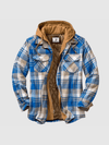 Men's Jacket - Geruite jas voor heren | Relaxte pasvorm - Blauw - S - Zarandi Amsterdam