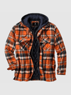 Men's Jacket - Geruite jas voor heren | Relaxte pasvorm - Oranje - S - Zarandi Amsterdam