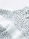 Sweaters - Rollkragenpullover | Strepenpatroon Lange Mouwen - Wit / Grijs - S - Zarandi Amsterdam