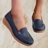 Ginette | Dames Instapschoenen – Gemakkelijk aan te trekken, Pijnverlichtend Design | Donkerblauw