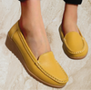 Ginette | Dames Instapschoenen – Gemakkelijk aan te trekken, Pijnverlichtend Design | Geel