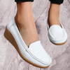 Ginette | Dames Instapschoenen – Gemakkelijk aan te trekken, Pijnverlichtend Design | Wit