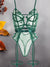 Women's Bodysuits - Groen kanten bodysuit met beugelondersteuning en verstelbare bandjes - Smaragdgroen - S - Zarandi Amsterdam