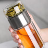 Dubbelwandige Borosilicaatglas Theefles - Stijlvolle, Duurzame en Praktische Theefles