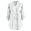 ModeParisienne® Casey - Camicia allungata con maniche a sbuffo da donna
