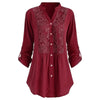 ModeParisienne® Casey - Camicia allungata con maniche a sbuffo da donna