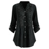 ModeParisienne® Casey - Camicia allungata con maniche a sbuffo da donna