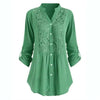 ModeParisienne® Casey - Camicia allungata con maniche a sbuffo da donna