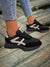 Women's shoes - Hardloopschoenen voor dames met ondersteunende dempende zool - Zwart en beige - 35 - Zarandi Amsterdam