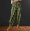 Pants - Heloisa | Dames Casual Broek – Lichtgewicht, Comfortabel en Ideaal voor Warme Dagen - Legergroen - S - Zarandi Amsterdam