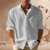 Heren Casual Overhemden - Heren Overhemd van Katoenmix – Casual Fit en Zomers Design - Grijs - S - Zarandi Amsterdam