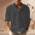 Heren Casual Overhemden - Heren Overhemd van Katoenmix – Casual Fit en Zomers Design - Zwart - S - Zarandi Amsterdam