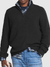Men's Jacket - Heren sweatshirt met halve rits | Casual pasvorm - Zwart - S - Zarandi Amsterdam
